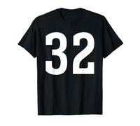 Number Thirty Two #32 Uniforme de l'équipe Sportive d'anniversaire 32 T-Shirt