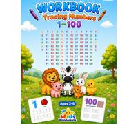 Number Tracing Book for Kids Ages 3-6: Count, Trace & Write Numbers 1-100 - Math & Handwriting Practice Workbook for Preschool, Pre-K & Kindergarten with Counting Pictures and Ten-Frames