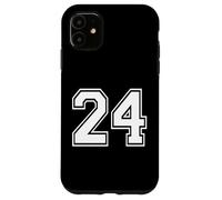 Number Twenty Four #24 Uniforme de l'équipe Sportive d'anniversaire 24 Coque pour iPhone 11