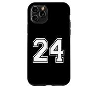 Number Twenty Four #24 Uniforme de l'équipe Sportive d'anniversaire 24 Coque pour iPhone 11 Pro
