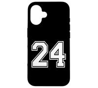 Number Twenty Four #24 Uniforme de l'équipe Sportive d'anniversaire 24 Coque pour iPhone 16