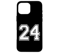 Number Twenty Four #24 Uniforme de l'équipe Sportive d'anniversaire 24 Coque pour iPhone 16 Pro Max