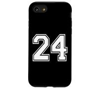 Number Twenty Four #24 Uniforme de l'équipe Sportive d'anniversaire 24 Coque pour iPhone SE (2020) / 7/8