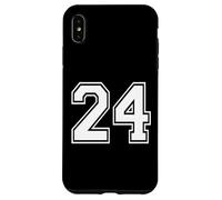 Number Twenty Four #24 Uniforme de l'équipe Sportive d'anniversaire 24 Coque pour iPhone XS Max