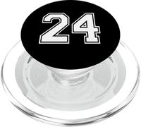 Number Twenty Four #24 Uniforme de l'équipe Sportive d'anniversaire 24 PopSockets PopGrip pour MagSafe