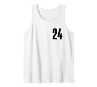 Number Twenty Four #24 Uniforme d'équipe Sportive Anniversaire 24 Débardeur