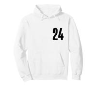 Number Twenty Four #24 Uniforme d'équipe Sportive Anniversaire 24 Sweat à Capuche
