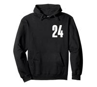Number Twenty Four #24 Uniforme d'équipe Sportive Anniversaire 24 Sweat à Capuche