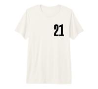 Number Twenty One #21 Uniforme d'équipe Sportive Anniversaire 21 T-Shirt Haut de Gamme