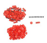 Numbered Ear Tags for Sheep and Goats | Robust TPU Plastic with Copper Inserts | Weatherproof Livestock Identification/Farm Management | 100 - Pack Set (Red)