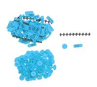 Numbered Ear Tags for Sheep Goats Durable TPU Plastic Copper Livestock Marking Equipment Farm Animal Identification Supplies 100 Pieces (Bleue)