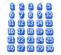 Numbered Pencil Toppers Work As Reusable Number Tags For Writing Instrument