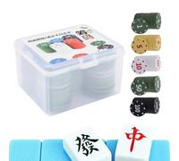 Numbered Poker Chips - Style Chips for Home Games Tournaments | Color-Coded Chip Set with Values for Texas Holdem and Card Games Compact and Organized Storage Versatile Card Game Use 1.38 in