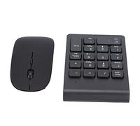 NumberPad Mouse Combo avec technologie sans fil 2,4 GHz, travail efficace pour 8, jeu de touches Vista, clavier USB ABS noir à 18 touches [Securities Trading]