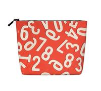 Numbers Arts Trousse de toilette portable en faux chanvre résistant à l'eau