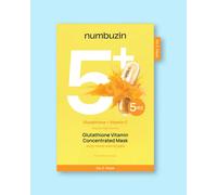 Numbuzin Masque visage concentré en vitamines et glutathion No.5+ Glutathione Vitamin Concentrated Mask - 27 ml * 5 pcs