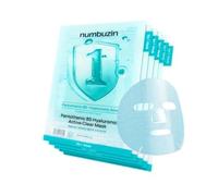numbuzin - No.1 Pantothenic B5 Hyaluronic Active Clear Mask Set 5 sheets - Kit de 5 masques anti-acné