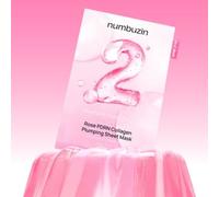Numbuzin Masque Visage en tissu au Collagène et aux Polynucleotides No.2 Rose PDRN Collagen Plumping Sheet Mask - 33 ml / 1 pc