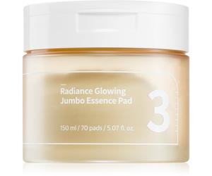 Numbuzin No. 3 Radiance Glowing Jumbo Essence Pad patchs tonifiants éclat et hydratation 70 pcs