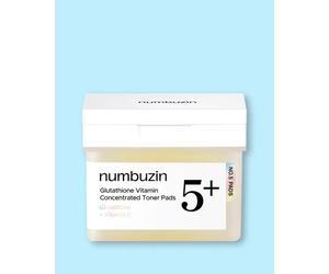 Numbuzin Tampons pour le visage à la niacinamide et au complexe vitaminé No.5+ Glutathione Vitamin Concentrated Toner Pads - 190 ml / 70 pcs