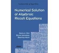 Numerical Solution Of Algebraic Riccati Equations