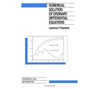 Numerical Solution Of Ordinary Differential Equations