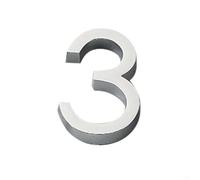 Numérique 3D élégant - 60 mm - Numéro de maison moderne - Pour la maison et l'appartement