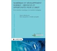 Numérique et développement durable : obstacles et opportunités pour le droit