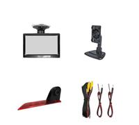 Numérique Etanche Camera Moniteur LCD TFT 5 Pouces Voiture avec Ventouse Support avec caméra feu Stop pour Ford pour Transit Custom 2012-2015 Tension 12V