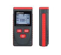 Numérique LCD Détecteur de rayonnement électromagnétique portable EMF Compteur Dosimeter Outil Geiger Cunter for téléphone informatique,Multifonctionnel(Zwart)