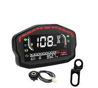 Numérique Tachymètre universel pour moto, 12V DC, avec rétro-éclairage LED, jauge 14000 tr/min, odomètre numérique électronique pour 1, 2, 4 cylindres