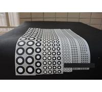 Numérisation des points de marquage 10000 points scanner tridimensionnel point de marquage machine de lecture point de marquage mat anneau intérieur blanc et anneau extérieur noir pour scanners 3D(1mm