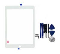 Numériseur d'écran tactile pour iPad Air 9,7 pouces, remplacement de la vitre avant avec adhésif préinstallé et support de caméra inclus,