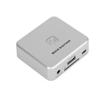 Numériseur MP3 avec canaux gauche et droit, environnement stéréo, indicateur lumineux en temps réel, 128 Kbps Conversion rapide pour disque U, carte SD, musique, numériseur