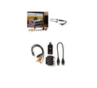 Numériseur Vidéo USB 2.0 - HD - 720p - Compatible S-Video - Câble A/V Inclus - Noir