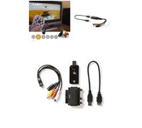 Numériseur Vidéo USB 2.0 - HD - 720p - Compatible S-Video - Câble A/V Inclus - Noir