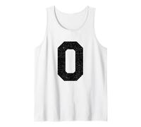 Numéro 0 Zero Jersey Uniforme Numéro Athlétique Style Sports Débardeur