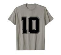 Numéro 10 Big Bold Capital Varsity Alphabet Monogramme T-Shirt