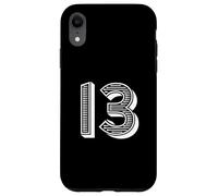 Numéro 13 pour Uniforme d'équipe Sportive ou événements Numéro Treize Coque pour iPhone XR