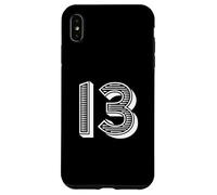 Numéro 13 pour Uniforme d'équipe Sportive ou événements Numéro Treize Coque pour iPhone XS Max
