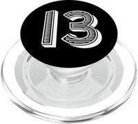 Numéro 13 pour Uniforme d'équipe Sportive ou événements Numéro Treize PopSockets PopGrip pour MagSafe