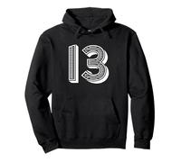 Numéro 13 pour Uniforme d'équipe Sportive ou événements Numéro Treize Sweat à Capuche