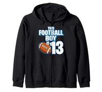 Numéro 13e Anniversaire Joueur de Football pour garçon 13 Ans Sweat à Capuche