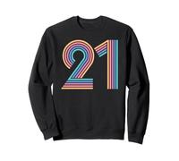 Numéro 21 Vingt et Un Anniversaire Hommes Femmes 21e Anniversaire Sweatshirt