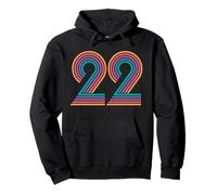 Numéro 22 Vingt-Deux Anniversaire Hommes Femmes 22e Anniversaire Sweat à Capuche