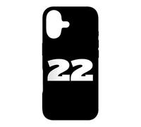 Numéro 22 Vingt-Deux Équipe Sportive imprimée sur Le Devant Assorti Coque pour iPhone 17