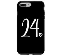 Numéro 24 Vingt-Quatre pour Les Femmes, 24 Ans 24e Anniversaire Coque pour iPhone 7 Plus/8 Plus