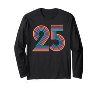 Numéro 25, Vingt-Cinq Anniversaire Hommes Femmes 25e Anniversaire Manche Longue