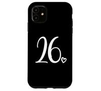 Numéro 26 Vingt-Six, pour Femme de 26 Ans, 26e Anniversaire Coque pour iPhone 11