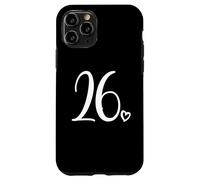 Numéro 26 Vingt-Six, pour Femme de 26 Ans, 26e Anniversaire Coque pour iPhone 11 Pro